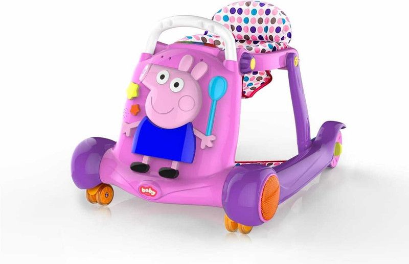 Flying Wheels Musical 3-in-1 Walker  (Pink)