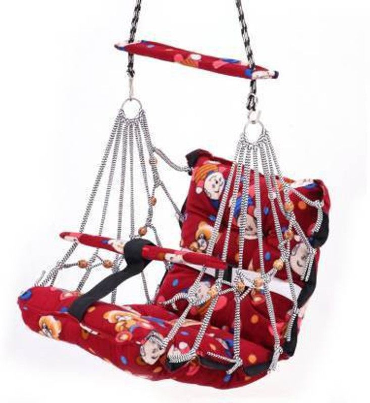 FABknit Cotton Baby Hanging Jula Swings Swings  (Maroon)