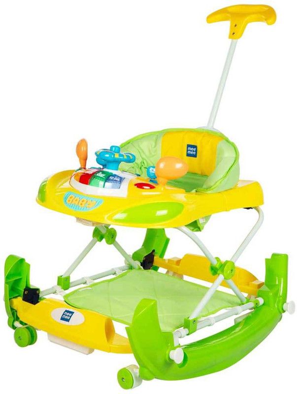 MeeMee Musical 2-in-1 Walker With Parent Rod  (Multicolor)