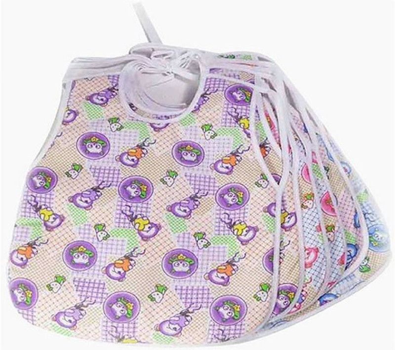 Teeny Weeny Knot Feeding Bib  (Multicolours, Red, Blue, Green, Pink, Violet)  (Multicolor)