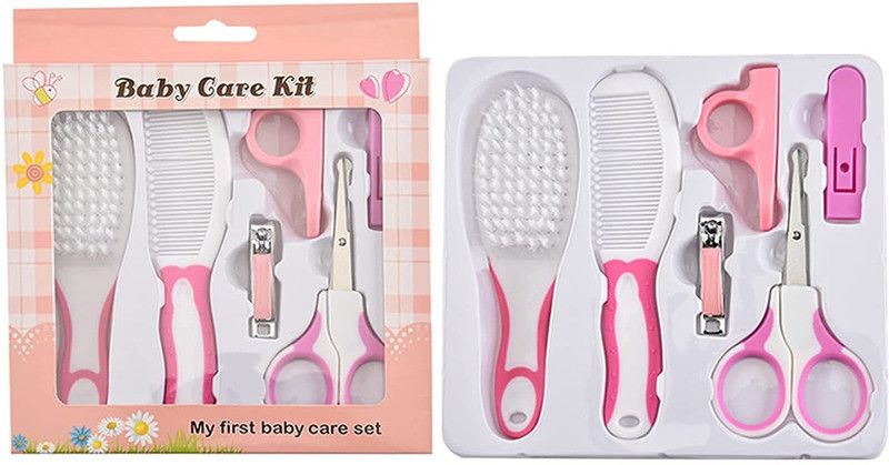 Babyhashtag Baby Grooming Kit Infant Nursery Set Manicure Set Pink