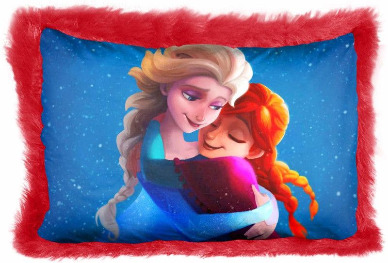 kioni Cartoon Pillow For Kids, Baby, Children Perfect For Travel, Living Room, Bedroom Microfibre Toons & Characters Baby Pillow Pack of 1  (Multicolor)