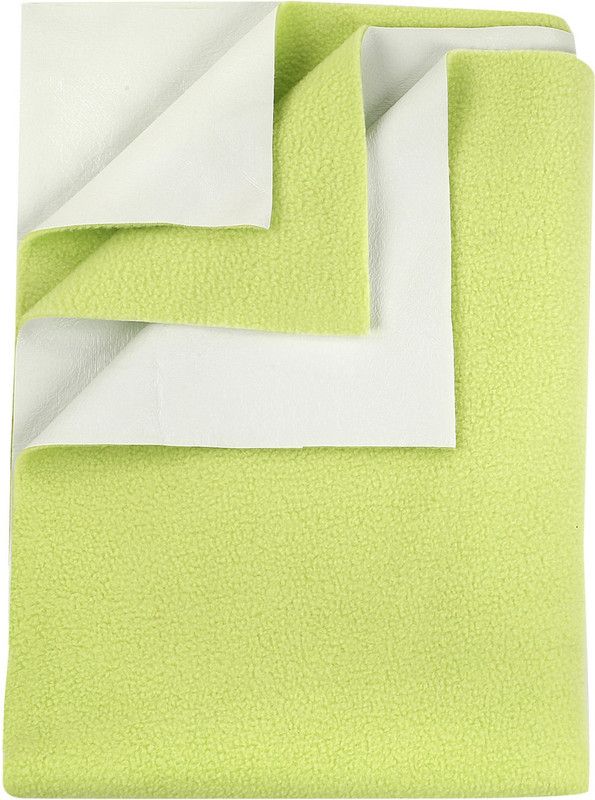 Baby Moo Fleece Baby Bed Protecting Mat  (Green, Free)