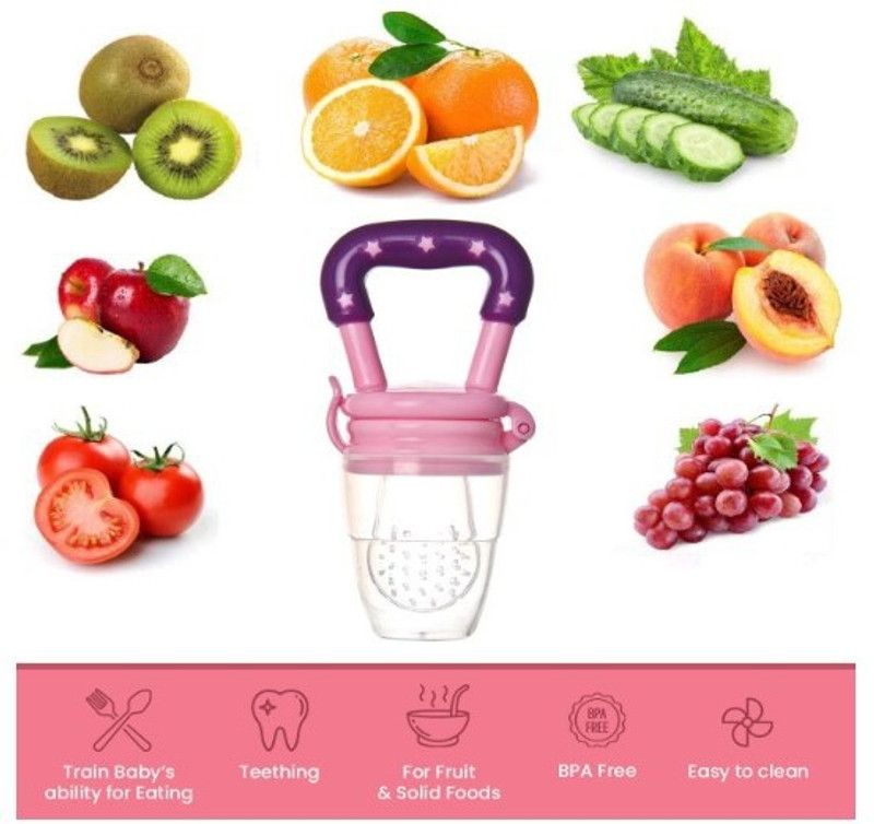 Olsic Silicone Food/Fruit Nibbler, Soft Pacifier/Feeder for Infant Baby, BPA- Free-FD8 Teether and Feeder  (Green)