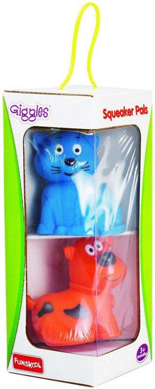 Giggles ANIMAL SQUEAKERS 2S-2016 Bath Toy  (Multicolor)