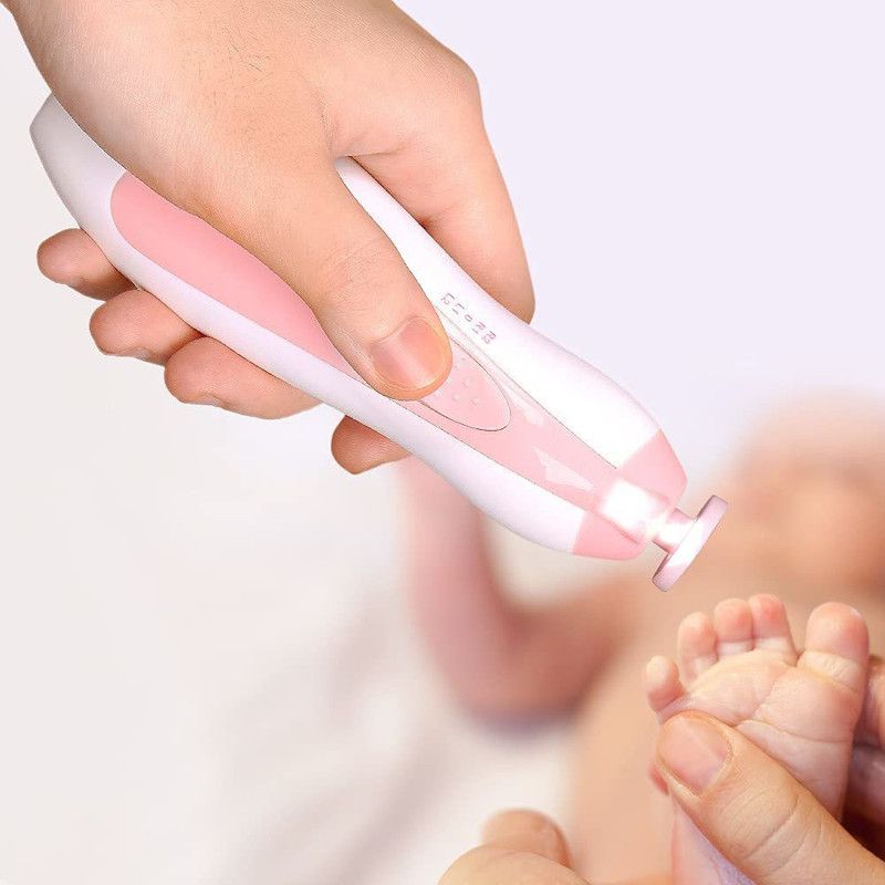 MAITRI ENTERPRISE New Baby Nail File Electric,Baby with 6 Grinding Heads Safe(Multicolor)