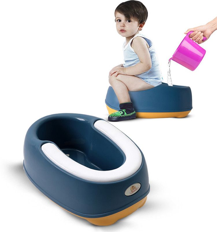 INFANTSO Baby Anti Skid Washing stool Blue Potty Seat  (Blue)