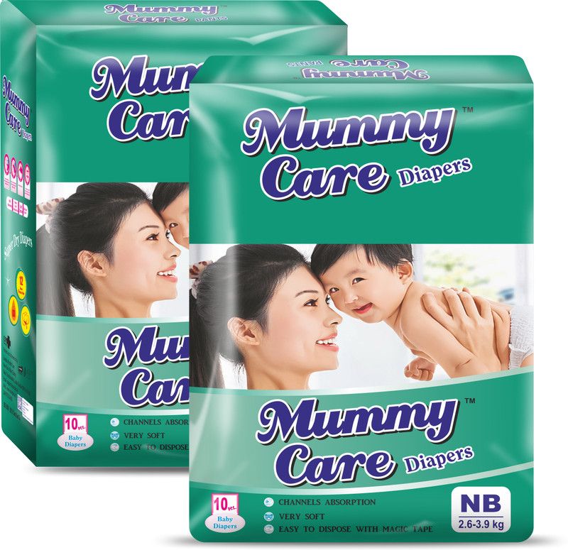 mummy care Baby Diaper New Born Pack of 2 (20 Pieces) - New Born  (2 Pieces)