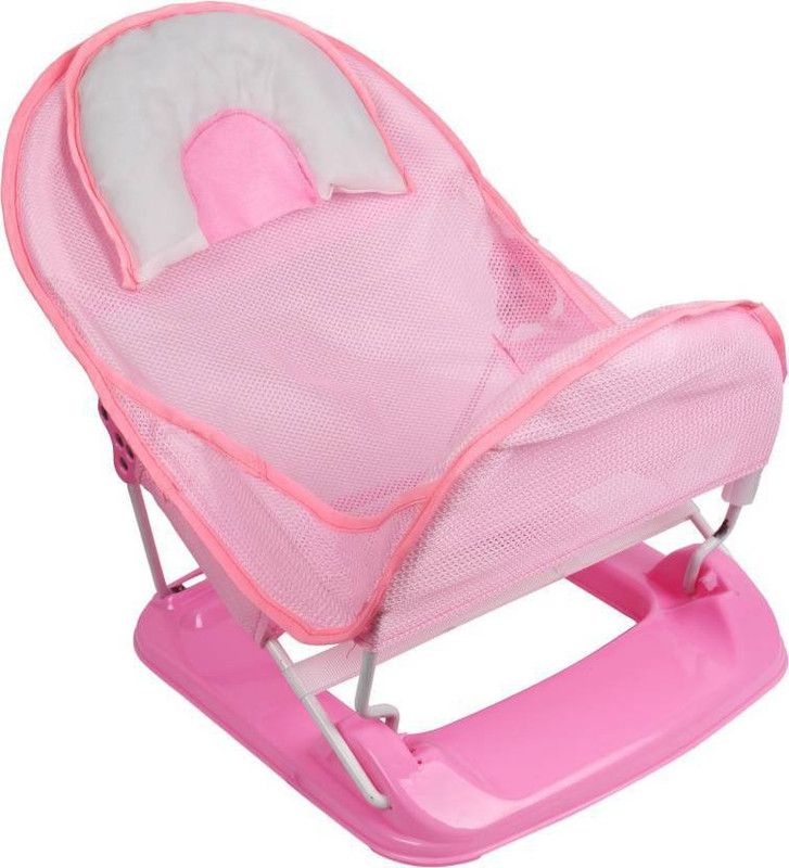 Ishan creation Deluxe Baby Bather With Head Support Pillow  (Blue, Pink)