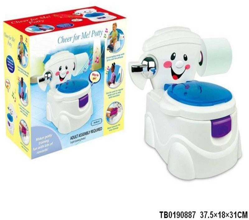 Just Toys Kids Musical 2 in 1 Trainy Potty Chair Potty Seat  (Blue, White)