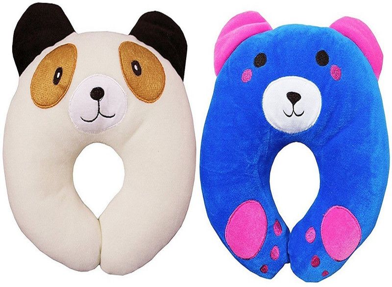 Chinmay Kids Cotton U Shape Baby Pillow Pack of 2  (Multicolor)