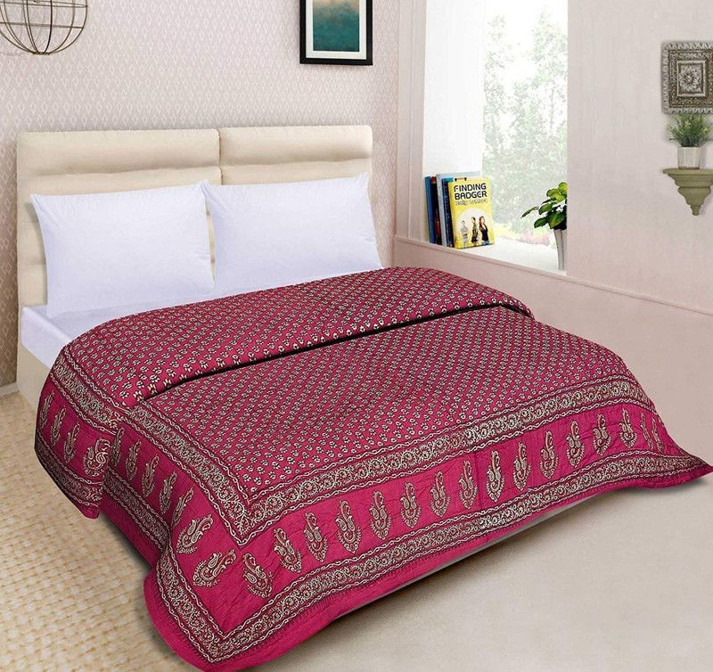 Indcrown Printed Queen AC Blanket for AC Room  (Cotton, Multicolor)