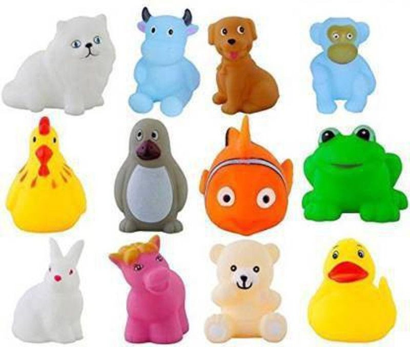 zhizuka Chu chu Bath toys Multi-color 12 pcs Bath Toy Bath Toy (Multicolor) Bath Toy  (Multicolor)