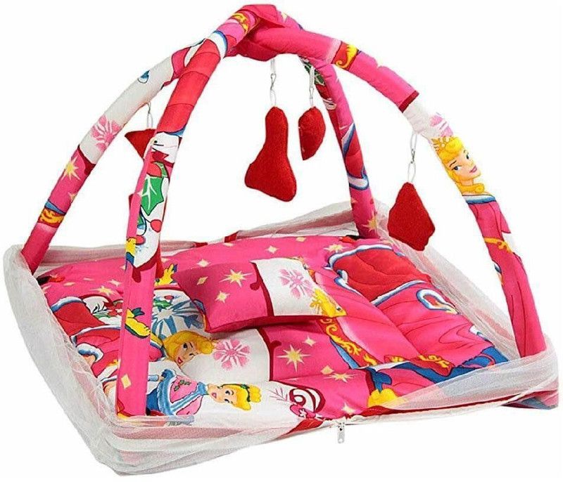SAGAR Fibre Infants Washable SA-MNET-BHEEM-022 Mosquito Net  (Pink, Tent)