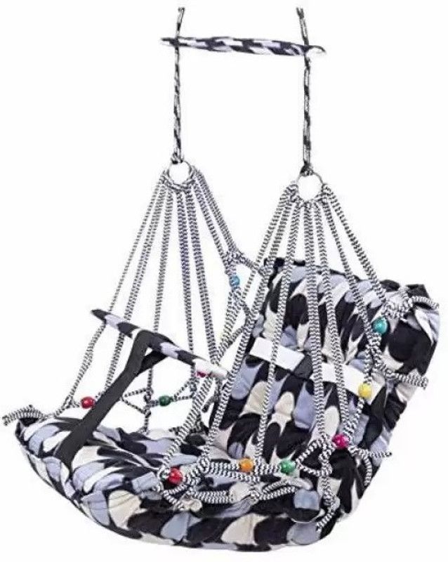 TAIPEI Zones Cotton Baby Big Swing 1-3 Year Folding & Washable With Safety Belt Indor-Outdor Bouncer  (Multicolor)