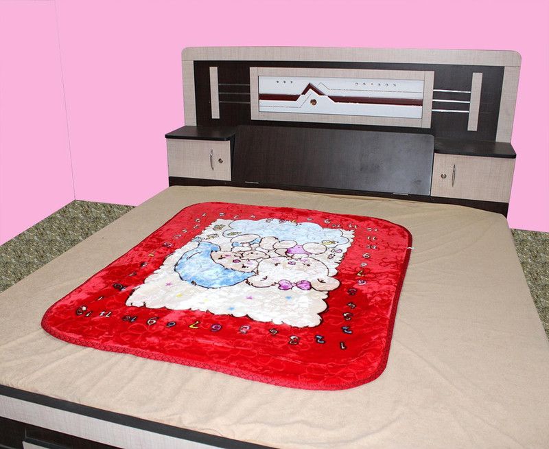 AVI Cartoon Single Mink Blanket for Heavy Winter  (Polyester, Red)