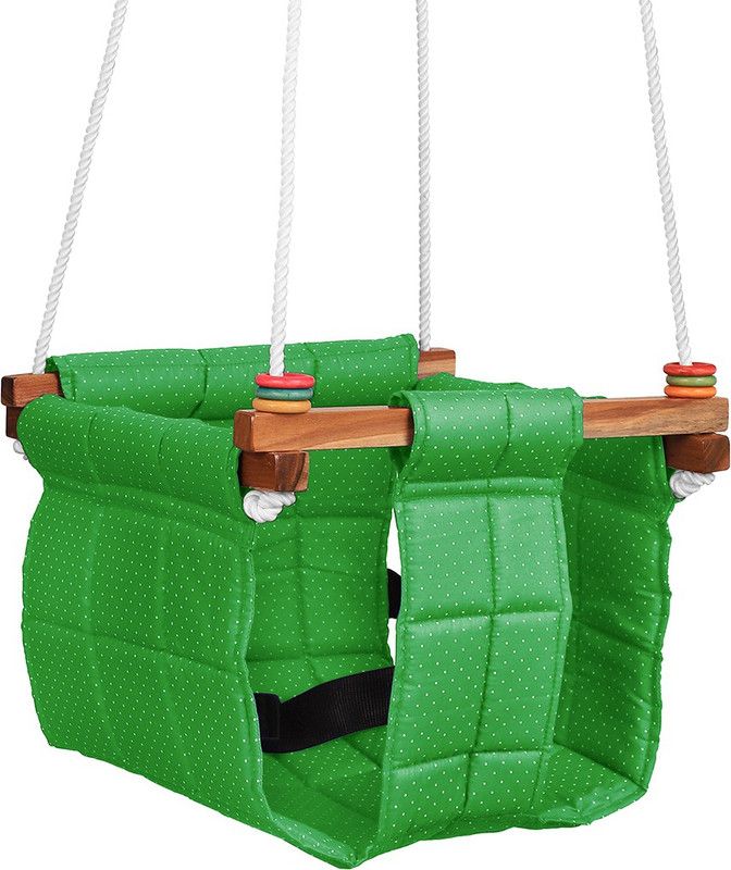 Elia Baby Swing / Baby Garden Swing / Baby Jhula / Baby Kids Toddler / Hanging Swing for Indoor/Outdoor Non-electric  (Green)