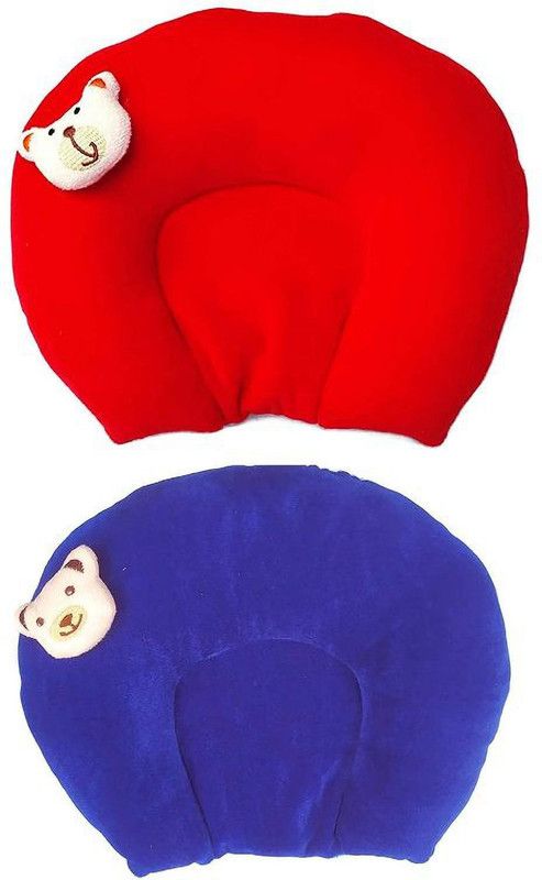 MOM & SON Cotton Toons & Characters Baby Pillow Pack of 2  (Multicolor)