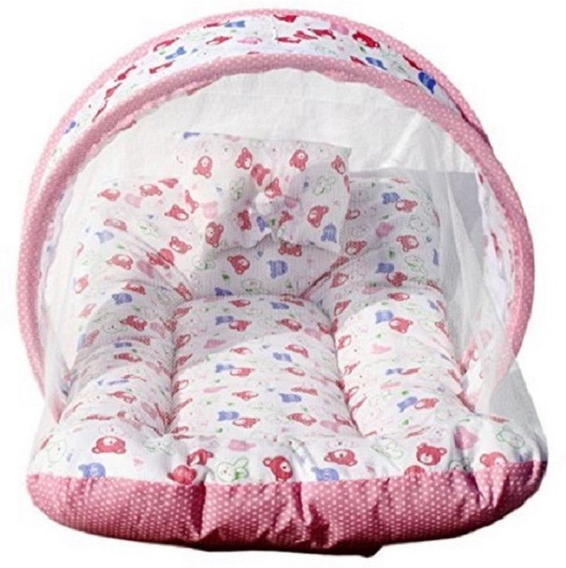 RBC RIYA R Cotton Infants Washable baby-023A Mosquito Net  (Pink, Tent)