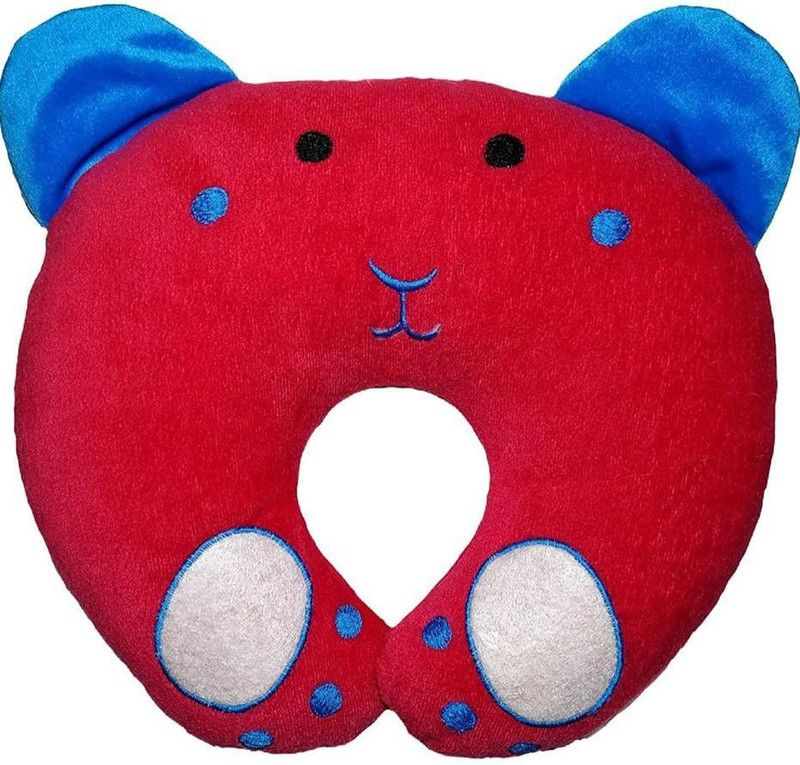 PCT Microfibre Animals Baby Pillow Pack of 1  (Red)