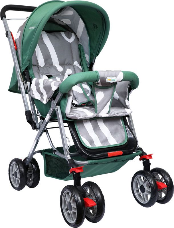 1st Step Yoyo Baby Stroller With 5 Point Safety Harness And Reversible HandleBar Stroller  (3, Green)