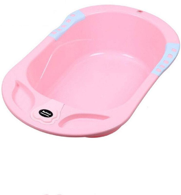 SYGA Baby Bathtub Newborn Flexibath Bathtub with Temperature Sensor for Baby (Pink)  (Pink)