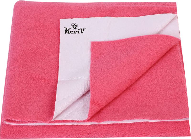 Keviv Cotton Baby Bed Protecting Mat  (Dark Pink, Extra Large)