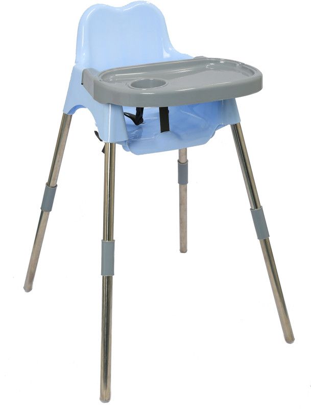 Esquire Luna Baby Dining Chair with Tray, L Blue-Grey Colour  (L Blue, Grey)