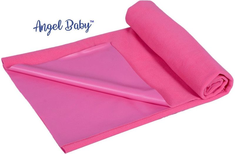 Angel Baby Cotton Baby Bed Protecting Mat  (Baby Pink, Extra Large)
