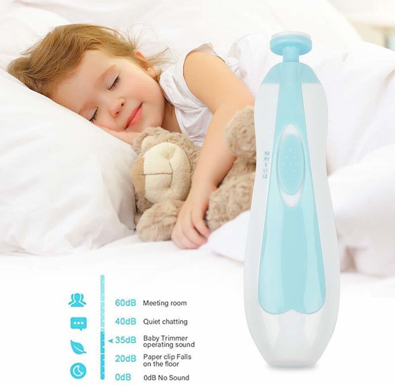 PRATYANG New Baby Nail File Electric,Baby Nail Trimmer with 6 Grinding Heads Safe-X3