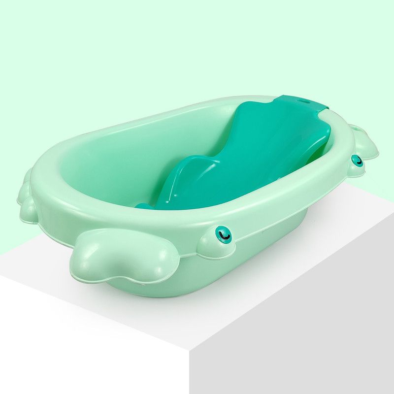 Dash Coco Bath Tub For New Born Baby, Anti Slip With Bath Toddler Seat (Green)  (Green)