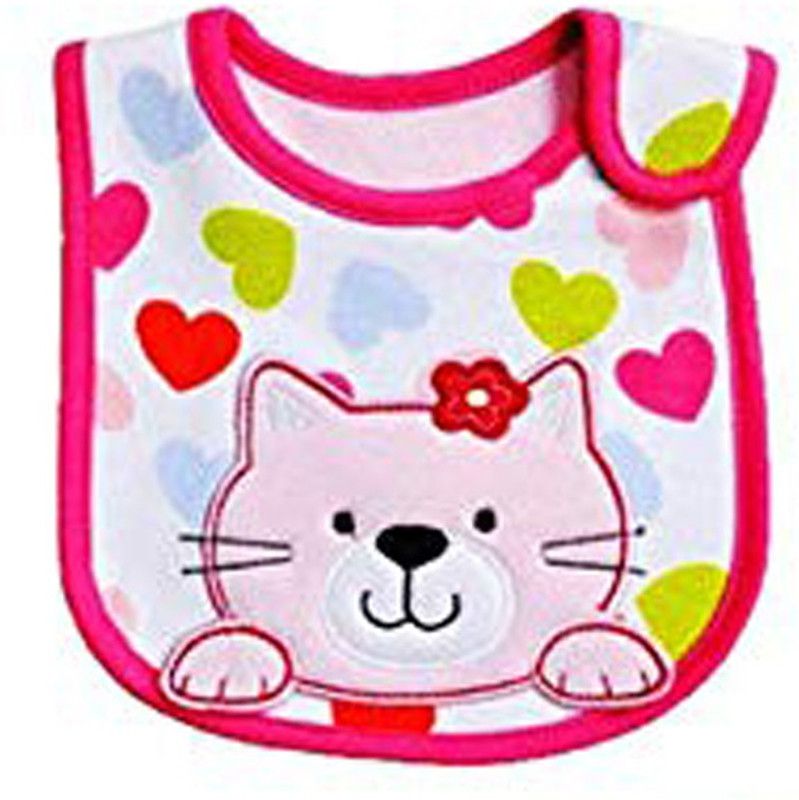 FOK Cotton Super Soft Washable Absorbent Stylish Baby Bib Apron  (Multicolor)