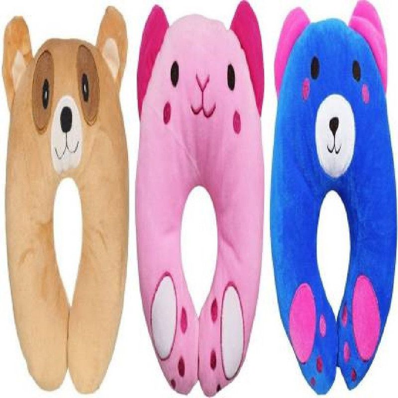 Chote Janab Polyester Fibre Toons & Characters Baby Pillow Pack of 3  (Multicolor)