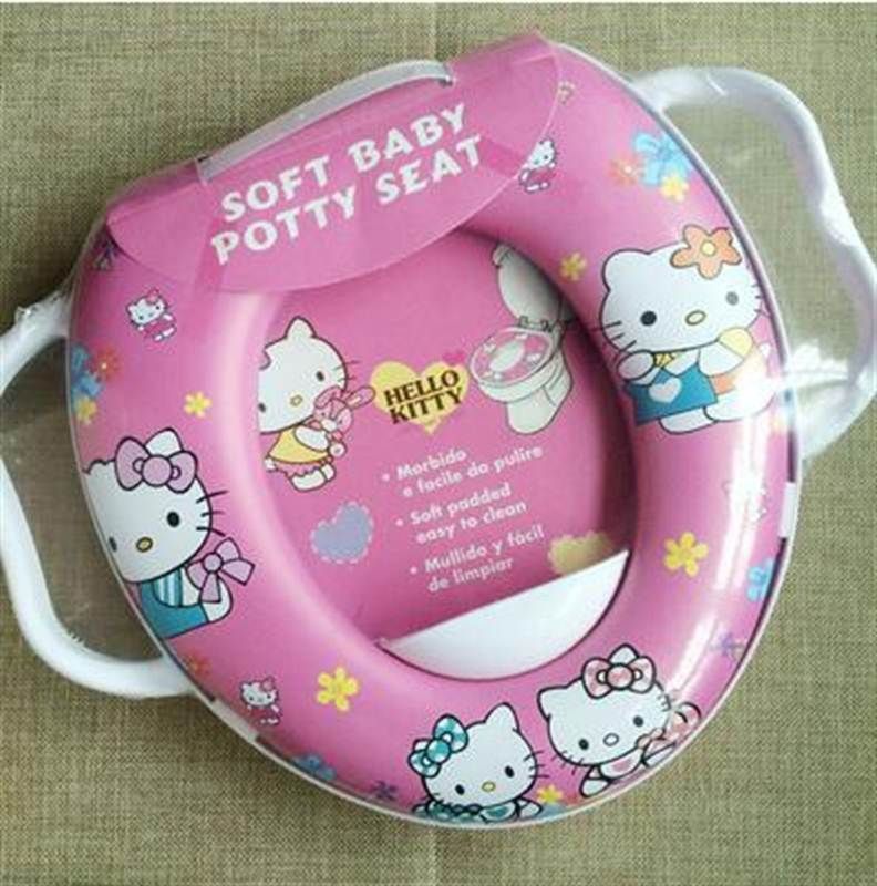 Cuteably Soft Padding Potty Lavatory Seat with Handles - Multicolor Potty Seat  (Multicolor)