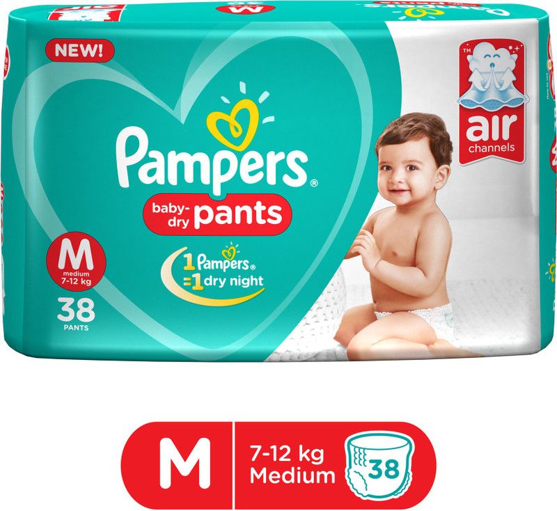 Pampers Pants Diapers New - M  (38 Pieces)