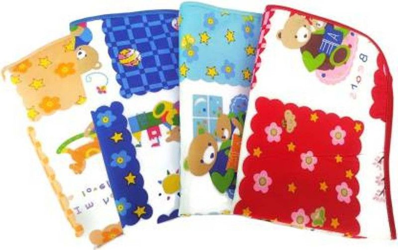 Mega Style Cotton Baby Bed Protecting Mat  (Multicolor, Medium, Pack of 4)