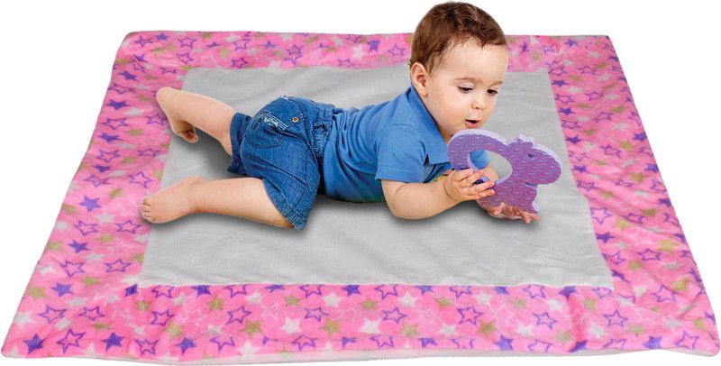 Creative Textiles Cotton Baby Play Mat  (Maroon, Medium)
