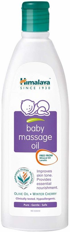HIMALAYA Since 1930 Baby Care Baby Masssage Oil 200ml Pack of 3  (600 ml)