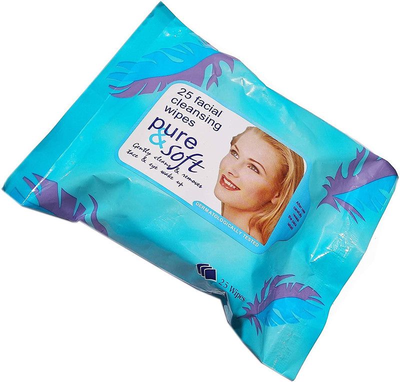 Elecsera MAKEUP REMOVER-Soft -Tissue Paper Face Cleanser/Cleaning Wipes For Women & Girls  (25 Wipes)
