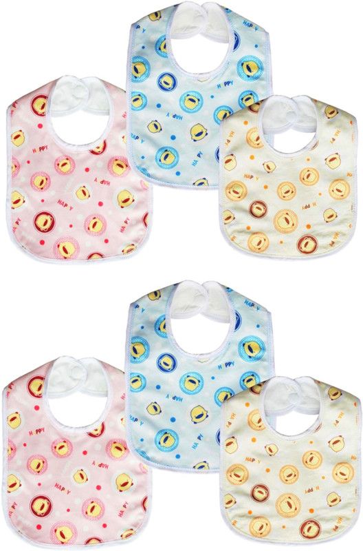 PDkare WATERPROOF BIB FOR BABY GIRLS & BABY BOYS ((PACK OF 6))  (Multicolor)