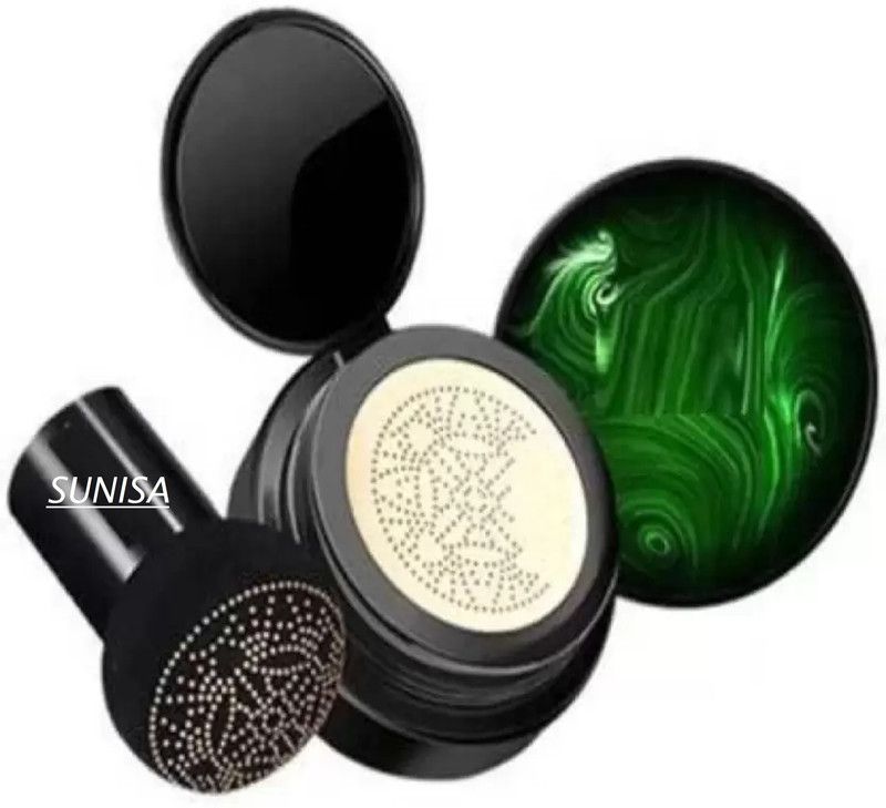sunisa A Peofessional Mashroom Head Air Cusion Powder Puff With Moisturising Base  (Multicolor)