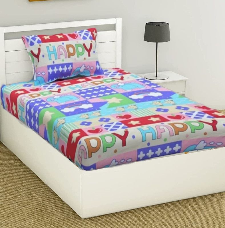 BLENZZA DECO Cartoon Single AC Blanket for AC Room  (Microfiber, Happy)