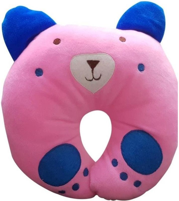 rahicosmatic Microfibre Animals Baby Pillow Pack of 1  (Pink)