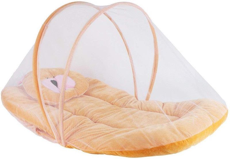 frizzy Velvet Baby Bed Sized Bedding Set  (Golden Brown)