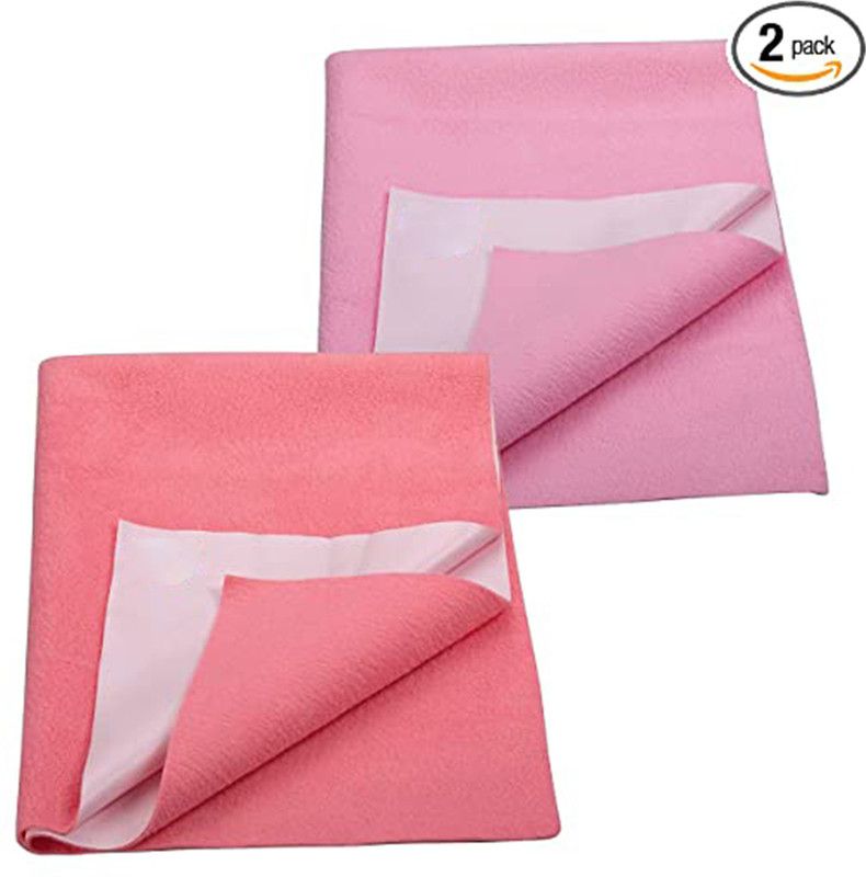 blessings ent 500 TC PVC Single Solid Flat Bedsheet  (Pack of 2, Multicolor)