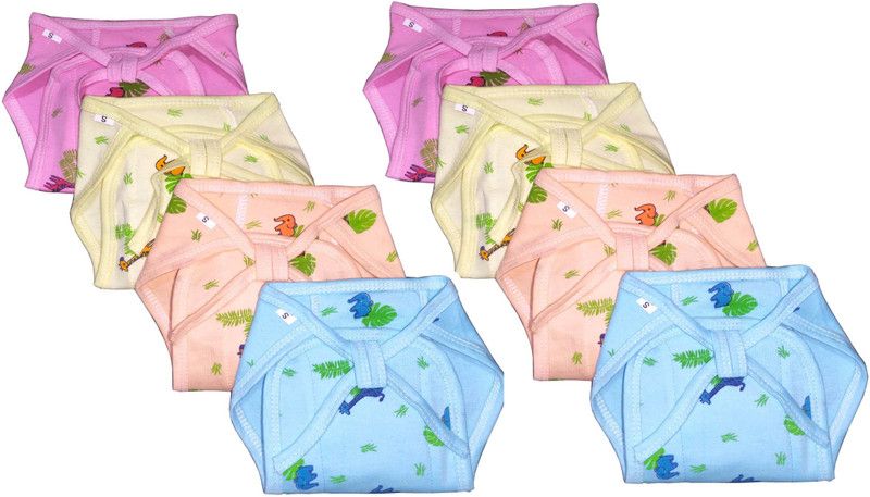 Nutty Bunny Baby Padded Washable Reusable Interlock Hosiery Diaper Nadi Langot Nappy (9-12M)