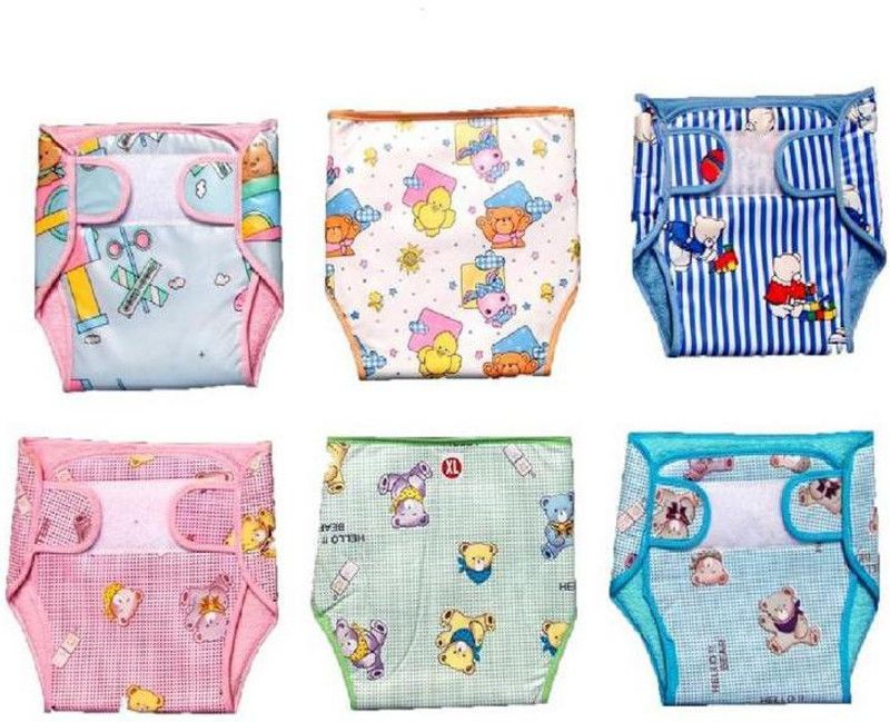 InEffable Baby Cloth Diaper Langot Mini 100% Double Cotton Cloth Towel with Washable Cushioned Padded for 0-3 Months Baby