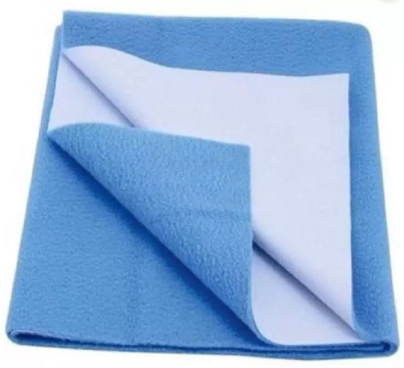 Riyansh Velvet Baby Bed Protecting Mat  (Blue, Pink, sky blue, Large)