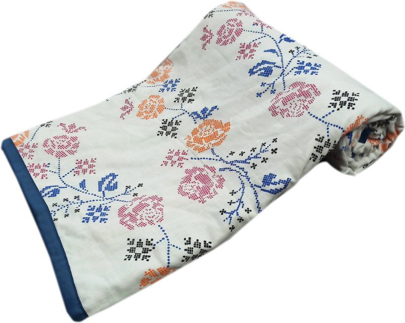 Polka Printed Crib Dohar for AC Room  (Cotton, Multicolor)