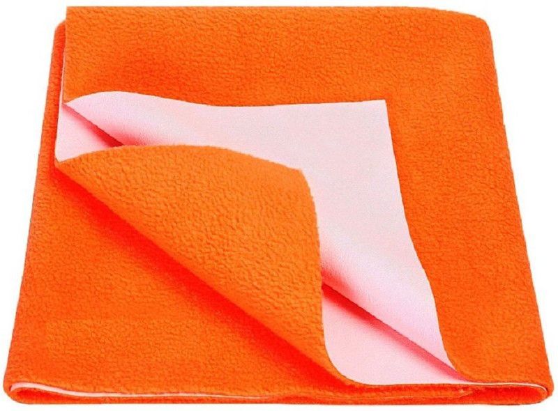 Bansal Cotton Baby Bed Protecting Mat  (Orange, Medium)